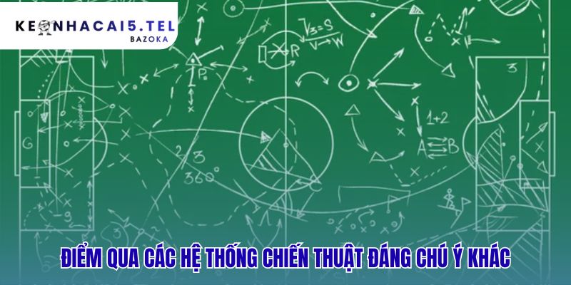 Các hệ thống chiến thuật khác phản ánh sự sáng tạo độc đáo